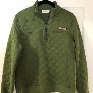 Vineyard Vines Quilted Quarter Zip Pullover